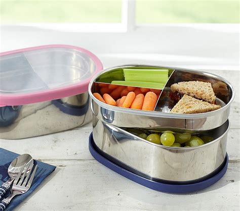 potterybarn stainless steel oval bento box lids|An Honest Review of 5 of the Most Popular Lunch Boxes from a .